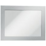 Cornici con pannello magnetico DURABLE DURAFRAME® A6 PPL argento metallizzato 176x130mm  conf. 2 - 487023