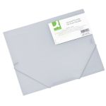 Cartellina a tre lembi Q-Connect A3 ppl dorso espandibile 0-3 cm trasparente - KF15290