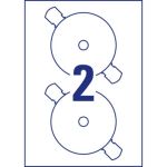 Etichette bianche in carta per CD