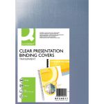 Copertina per rilegatura Q-Connect A4 250 µm trasparente conf. 100 pezzi - KF24011