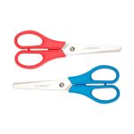 Forbici per bricolage in blister Q-Connect rosso e blu 13,5 cm - E-KF01229 IA