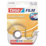 Nastro biadesivo tesa tesafilm® 12 mm x 7,5 m in chiocciola con lama in metallo trasparente - 57912-00000-01