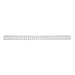 Spirali metalliche a 34 anelli GBC WireBind 14 mm a4 argento conf da 100 spirali - RG810997