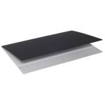 Sottomano Doppio Neon Arda f.to 49x34,5 cm in plastica morbida Soft-touch nero 0107NEO1000
