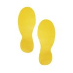 Segnaletica da pavimento forma ''Impronta'' DURABLE RAL 1003 giallo 9x24 cm - conf. 10 pezzi - 172704