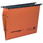 Cartelle sospese laterali per armadi CARTESIO PLUS 33 cm fondo a V arancio Cf. 25 pezzi - 314 M Link -A2