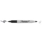 Marcatore permanente Sharpie Twin Tip EF F a doppia punta conica 1-0,5 mm nero S0811100