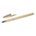 Penna a sfera BIC Cristal Shine Gold M 1 mm blu 526281