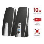 Set altoparlanti stereo USB TRUST MiLa 2.0 nero 16697