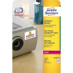 Etichette bianche superaderenti poliestere - per stampanti laser