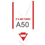 Rotolo tagliandi per eliminacode PRINTEX 2000 tagliandi f.to lettera + 2 cifre rosso - Conf. 5 pezzi - TR/ROLL/RSS
