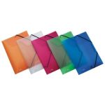 Cartelline a 3 lembi con elastico Lumina 24x33 cm - dorso 3 cm