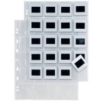 Buste a foratura universale Sei Rota Atla F per diapositive 20 spazi 5,5x5,5 cm trasparente  conf.10 buste 662514