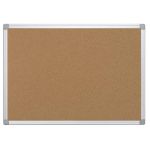 Pannello in sughero Q-Connect con cornice in alluminio 90x60 cm KF03561