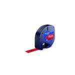 Nastro per etichettatrici Dymo LetraTag 12 mm x 4 m nero/rosso - S0721630