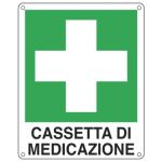 Cartello d'emergenza 16x21 cm Cartelli Segnalatori ''Cassetta di medicazione'' E20113W