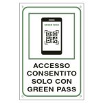 Cartello informativo Green Pass