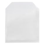 Tasca per CD/DVD Q-Connect polipropilene 120my senza foratura con lembo chiusura conf. da 50 pezzi - KF02207