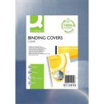 Copertine lucide per rilegatura Q-Connect in PET A4  - conf. 100 pezzi