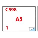 Etichette bianche Copiatabu C598 laser/inkjet  2 et./foglio - conf. 100 ff Markin 210x148,5 mm - X210C598