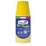Stoviglie monouso Reusable gialle