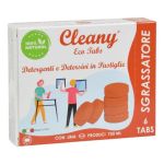Sgrassatore universale igienizzante in pastiglieCLEANY Eco tabs pesca - conf. 6 pz - CLT400