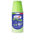 Stoviglie monouso Reusable verde acido
