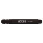 Marcatore permanente Office Products punta tonda 1-3 mm nero conf. 12 pezzi - 17071211-05