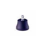 Set 5 piedini neri a base larga Seditaly in PP ad innesto rapido con perno in acciaio Ø11 mm - CNF5Z0601