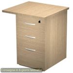 Cassettiera alta per scrivanie 2 cassetti + 1 classificatore 65x60xH.73