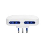 Adattatore a 4 vie P17/11 - 16A Aigostar bianco 284718