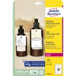 Cartellini rettangolari micro-perforati Avery in cartoncino da 185 g