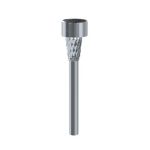 Lampioncino LED in acciaio con pannello solare luce fredda