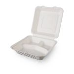 Menù Box in polpa di cellulosa bianco - conf. 50 pz