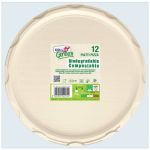 Piatti biodegradabili e compostabili avorio