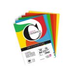 Carta colorata cromatica CWR formato A4 160 g - 100 ff - 5 colori assortiti