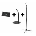 Supporto per tablet e smartphone Twist regolabile nero