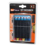 Set di cacciaviti di precisione - mini kit per riparazioni - conf. 6 pezzi - 8100290