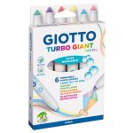 Pennarelli Giotto Turbo Giant in conf. 6 colori Pastel assortiti F431000