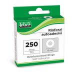 Occhielli adesivi Lebez Ø 16 mm - conf. 250 pezzi - colore bianco - 43-410