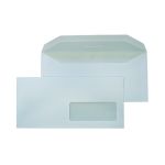 Busta bianca con finestra Blasetti Super Pocket 80 g/m² in conf. 500 buste 110x230 mm - 126