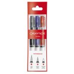 Pennello con serbatoio Carand'Ache in conf. da 3 punte assortite 115303