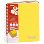 Quaderno Maxi spiralato con fori e copertina 4 in 1 Nikoffice A4 - 100 ff - 80 g