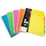 Quaderno Maxi spiralato Nikoffice con fori e separatori 100 ff - 80 g - formato A4
