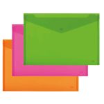 Buste con bottone Lebez in PP colori fluo