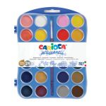 Astuccio acquerelli in pastiglia Carioca Ø 30 mm - colori assortiti