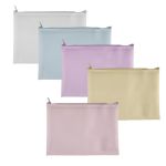 Buste con zip in EVA colori pastello