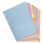 Intercalare Exacompta a 12 tasti in formato A4 colori pastello assortiti 1612E