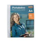 Portalistino personalizzabile Nikoffice A4 trasparente