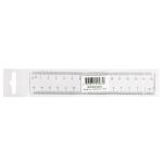 Righello Q-Connect trasparente 15 cm  KF00583